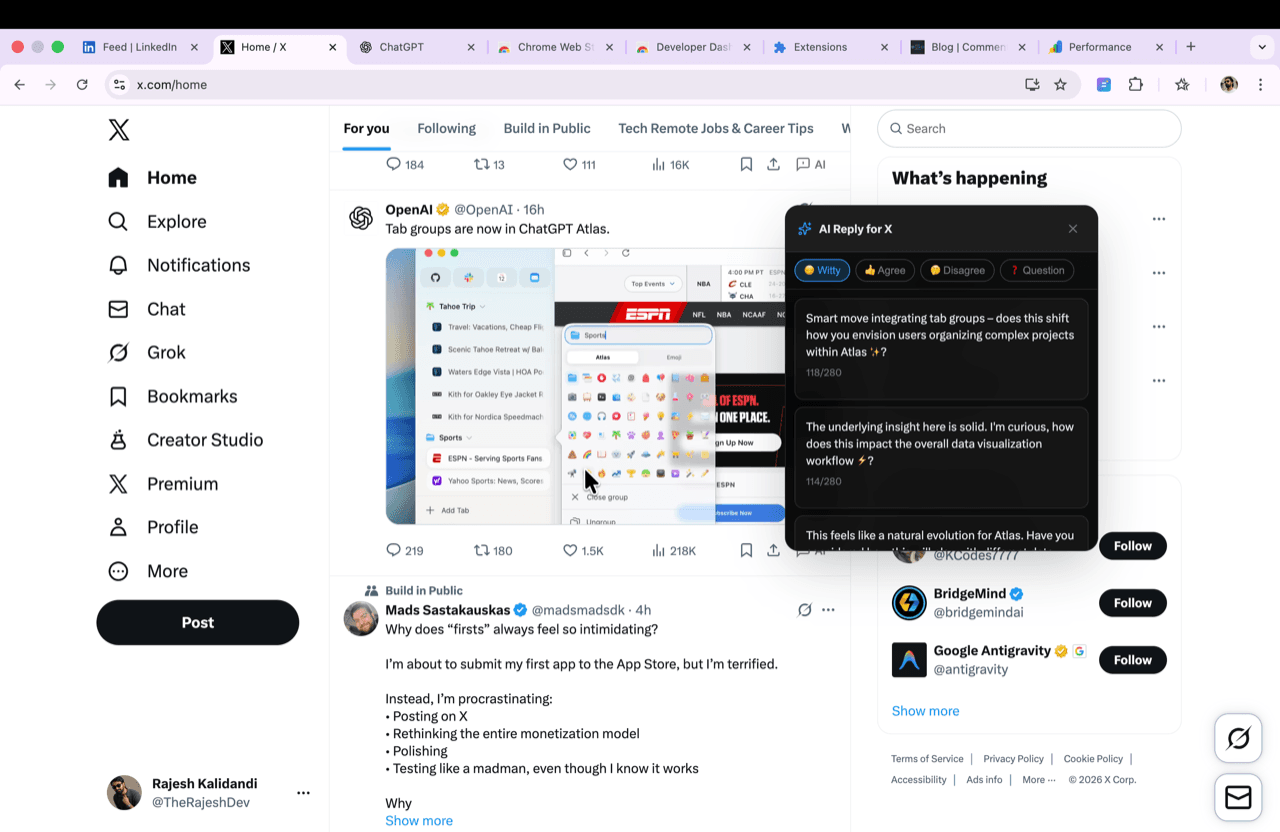 CommentLikeMe settings